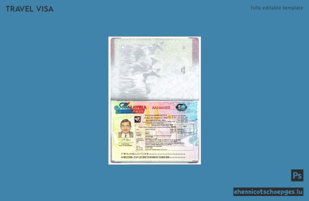Beispiel für ein Visum zur mehrfachen Einreise nach Malaysia